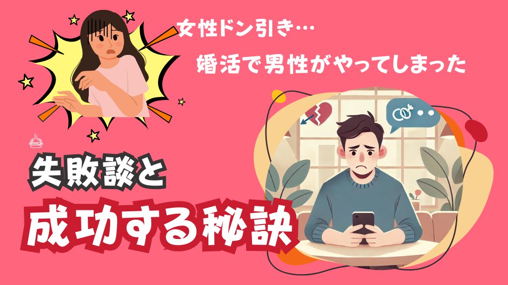 女性ドン引き…婚活で男性がやってしまった失敗談と成功する秘訣